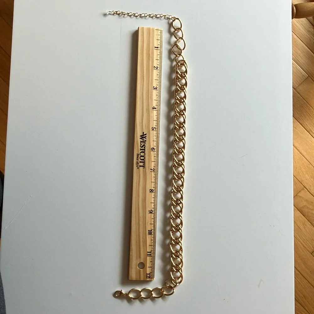 NWT Napier Gold Chunky Chain Necklace - Picture 5 of 7